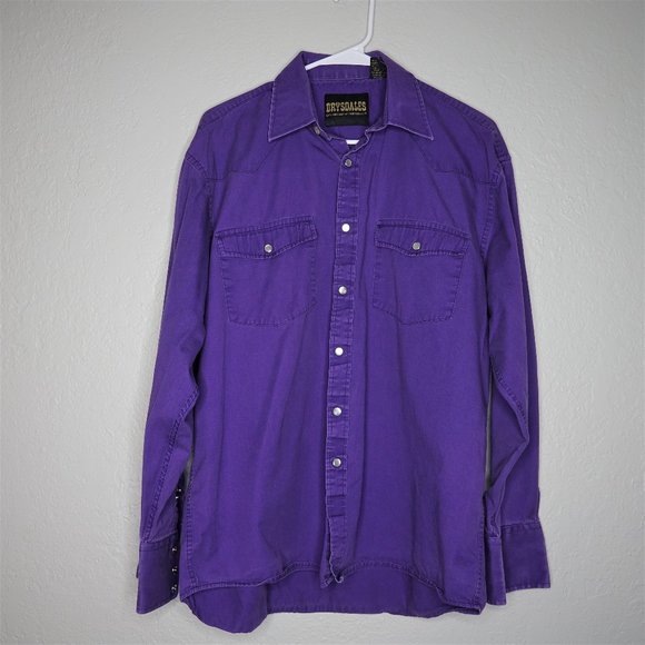 Drysdales Western Long Sleeve Pearl Snap Shirt - Picture 1 of 5